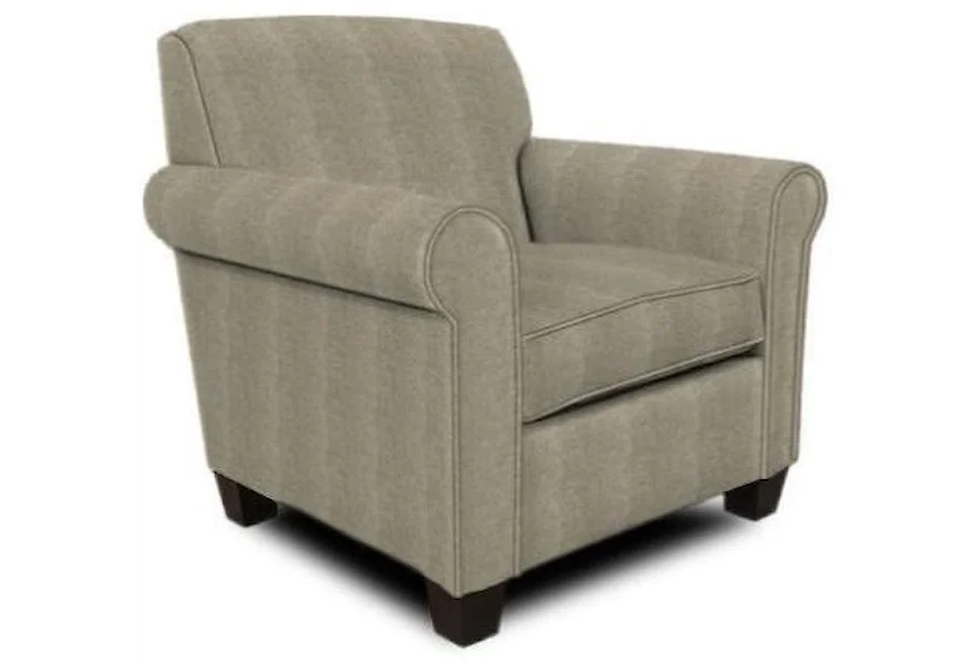 Angie 4630 Casual Rolled Arm Chair by England at Esprit Decor Home Furnishings